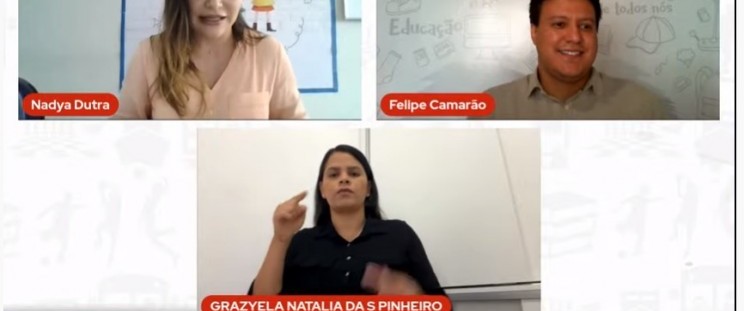 Mesa virtual intitulada “Educar e educar-se: uma tessitura de vozes”. (Foto: Divulgação)