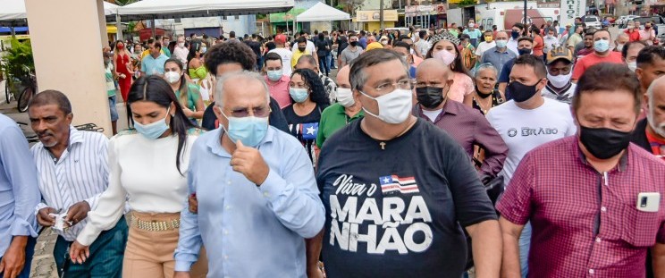 Flávio Dino, durante agenda em Arari