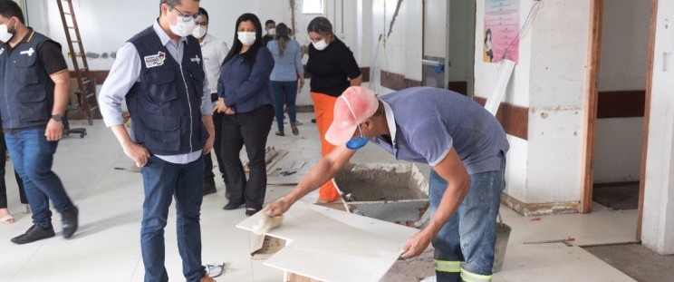 Vistoria às obras da Maternidade Benedito Leite. (Foto: Ilano Lima)