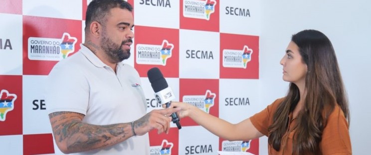 Secretário de Estado da Cultura, Paulo Victor, em entrevista à TV Mirante