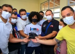 Vice-governador Carlos Brandão no IEMA de Santa Inêsa