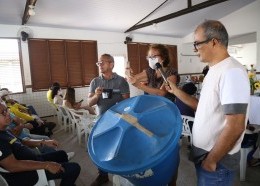 Campanha de combate ao Aedes aegypti no Centro de Ensino Erasmo Dias