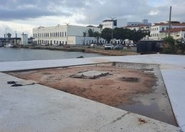 A regularização do terreno foi feita para garantir um calçamento nivelado e seguro